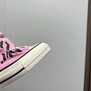 Fortok Chanel Graffiti Canvas Boots Pink - 5