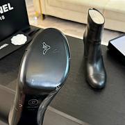 Fortok Chanel Lambskin Black Short Boots - 6