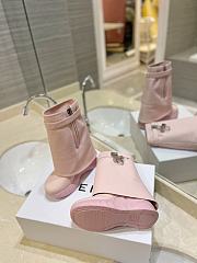 Fortok Givenchy Shark Lock Biker Boots Light Pink - 3