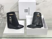 Fortok Givenchy Box Calfskin Shark Lock Ankle Boots Black - 6