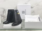 Fortok Givenchy Box Calfskin Shark Lock Ankle Boots Black - 4