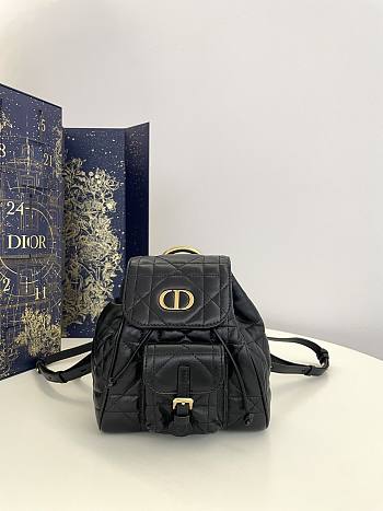 Fortok Dior Caro Backpack Black 20x8x18cm