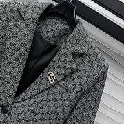 Fortok Gucci 2024 Full-print Jacquard Suit Jacket - 5