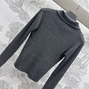 Fortok Prada Knitted Tops Light Grey / Grey / Black - 3