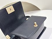 Fortok Chanel 24A Leboy Grained Calfskin Classic Bag Black 20cm - 3