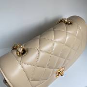 Fortok Chanel Vintage Princess Diana Bag Beige 22.5x14x7cm - 2