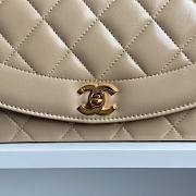 Fortok Chanel Vintage Princess Diana Bag Beige 22.5x14x7cm - 4