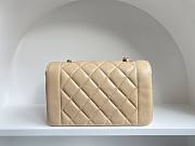 Fortok Chanel Vintage Princess Diana Bag Beige 22.5x14x7cm - 5