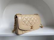 Fortok Chanel Vintage Princess Diana Bag Beige 22.5x14x7cm - 6