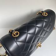 Fortok Chanel Vintage Princess Diana Bag Black 22.5x14x7cm - 4