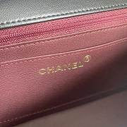 Fortok Chanel Vintage Princess Diana Bag Black 22.5x14x7cm - 2