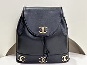 Fortok Chanel Vintage Backpack With Golden Hardware Logo 31x11x39cm - 1