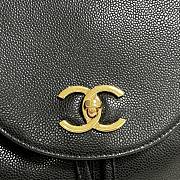 Fortok Chanel Vintage Backpack With Golden Hardware Logo 31x11x39cm - 2