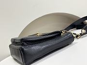 Fortok Chanel Vintage Front Pocket Tote Bag Black 26x10.5x22cm - 6