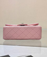 Fortok Chanel Mini Flap Bag Pink 20x13x9cm - 3