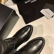 Fortok Saint Laurent High-heeled Knee-High Boots Black - 6