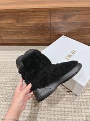 Fortok Dior Frost Fur Ankle Boot Black - 2