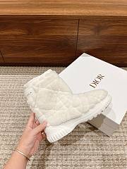 Fortok Dior Frost Fur Ankle Boot White - 3