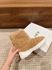 Fortok Dior Frost Fur Ankle Boot Beige - 2