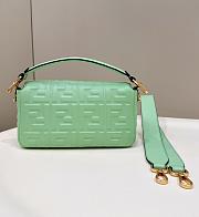 Fortok Fendi Baguette FF Logo Bag in Green 26x5x13cm - 4