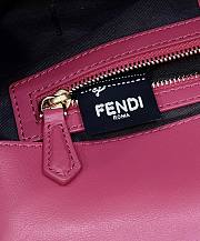 Fortok Fendi Baguette FF Logo Bag in Fuchsia 26x5x13cm - 2