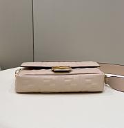 Fortok Fendi Baguette FF Logo Bag in Beige 26x5x13cm - 6