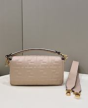 Fortok Fendi Baguette FF Logo Bag in Beige 26x5x13cm - 3