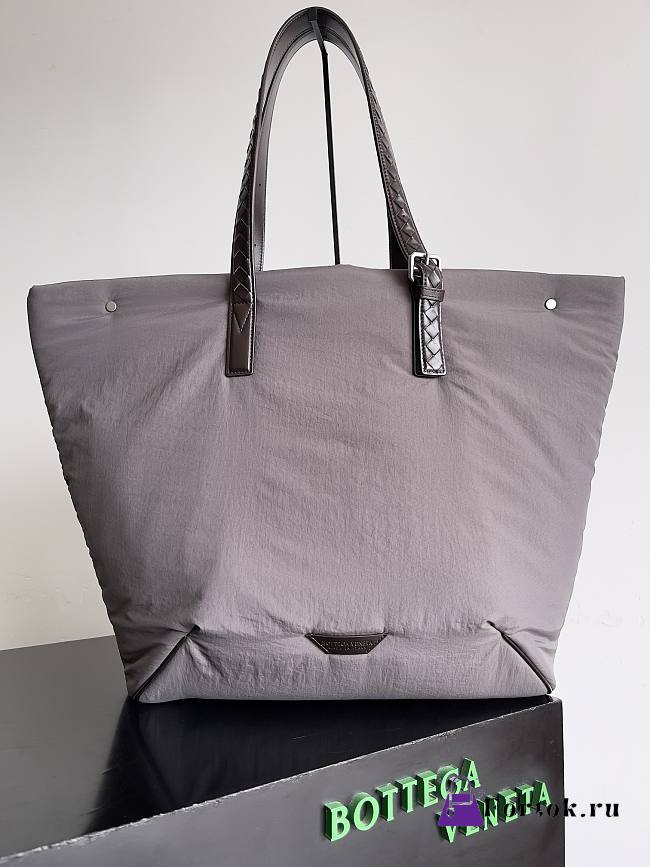 Fortok Bottega Veneta Crossroad Buckle Tote Bag Grey 776201 58x40x20cm - 1