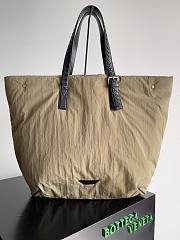Fortok Bottega Veneta Crossroad Buckle Tote Bag Beige 776201 58x40x20cm - 1