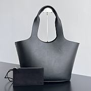 Fortok Bottega Veneta Medium Creek Tote Handbag Black 778307 32.5x16.5cm - 1