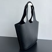 Fortok Bottega Veneta Medium Creek Tote Handbag Black 778307 32.5x16.5cm - 3