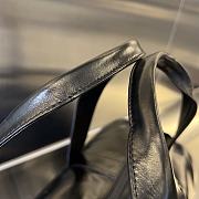 Fortok Bottega Veneta Leather Travel Bag Black 731192 49x22x21.5cm - 6