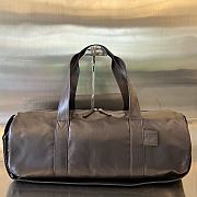 Fortok Bottega Veneta Leather Travel Bag Brown 731192 49x22x21.5cm - 1