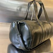 Fortok Bottega Veneta Leather Travel Bag Dark Green 731192 49x22x21.5cm - 6