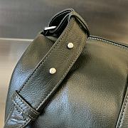 Fortok Bottega Veneta Leather Travel Bag Dark Green 731192 49x22x21.5cm - 5