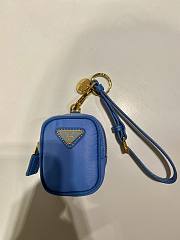 Fortok Prada Re-Edition Re-Nylon Mini Pouch Blue 1TT200 7.5x6x2.5cm - 1