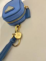 Fortok Prada Re-Edition Re-Nylon Mini Pouch Blue 1TT200 7.5x6x2.5cm - 3