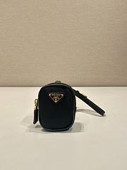 Fortok Prada Re-Edition Re-Nylon Mini Pouch Black 1TT200 7.5x6x2.5cm - 1