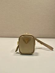 Fortok Prada Re-Edition Re-Nylon Mini Pouch Beige 1TT200 7.5x6x2.5cm - 1