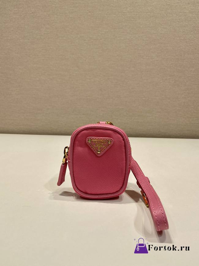 Fortok Prada Re-Edition Re-Nylon Mini Pouch Pink 1TT200 7.5x6x2.5cm - 1