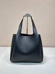 Fortok Prada Black Leather Tote Bag 1BG338 32x27x14cm - 5