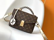 Fortok Louis Vuitton Pochette Métis Bag Brown & White M45152 25x19x7cm  - 1