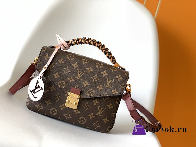 Fortok Louis Vuitton Pochette Métis Bag Brown & Orange M43984 25x19x7cm  - 1