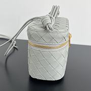 Fortok Bottega Veneta Woven Mini Cosmetic Bag Grey 743551 18x12.5x8cm - 6