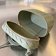 Fortok Bottega Veneta Woven Mini Cosmetic Bag Light Green 743551 18x12.5x8cm - 6