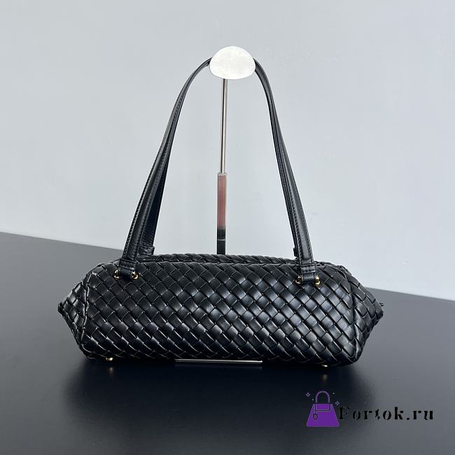 Fortok Bottega Veneta Let’s go Shoulder Bag Black 796258 37x13x11.5cm - 1