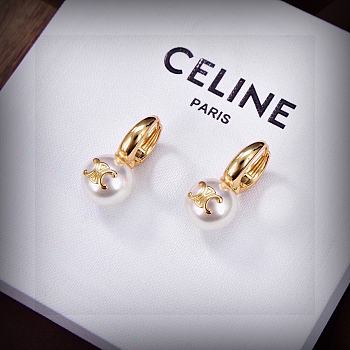 Fortok Celine Preclouis Earrings Gold / Silver