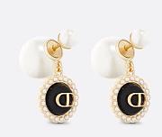 Fortok Dior Letter Earrings Black / White /Pink - 5