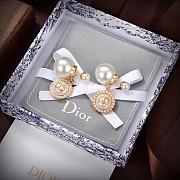 Fortok Dior Letter Earrings Black / White /Pink - 2