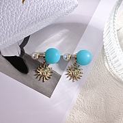 Fortok Dior Tribales Dioriviera Earrings Blue - 2